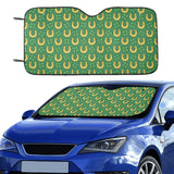 Horseshoes Pattern Print Design 05 Car Sun Shade