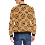 Cookie pattern Men's Crew Neck Sweatshirt