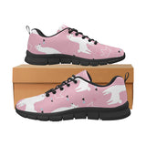 Llama Alpaca pink background Women's Sneaker Shoes