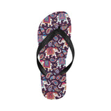 Elephant indian style ornament pattern Unisex Flip Flops