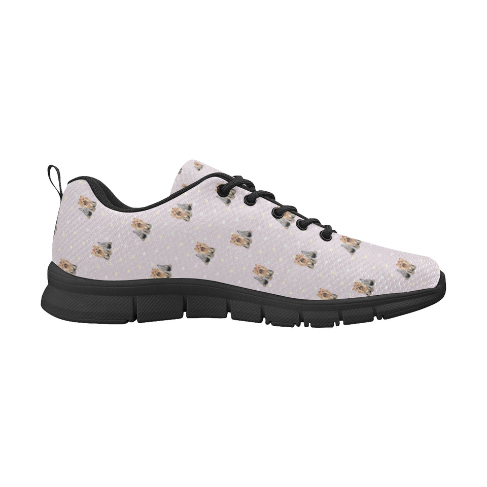 Yorkshire Terrier Pattern Print Design 02 Men's Breathable Sneakers ( Model 055)
