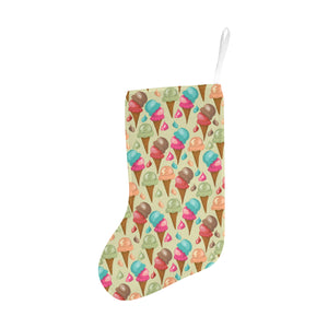 Colorful ice cream pattern Christmas Stocking