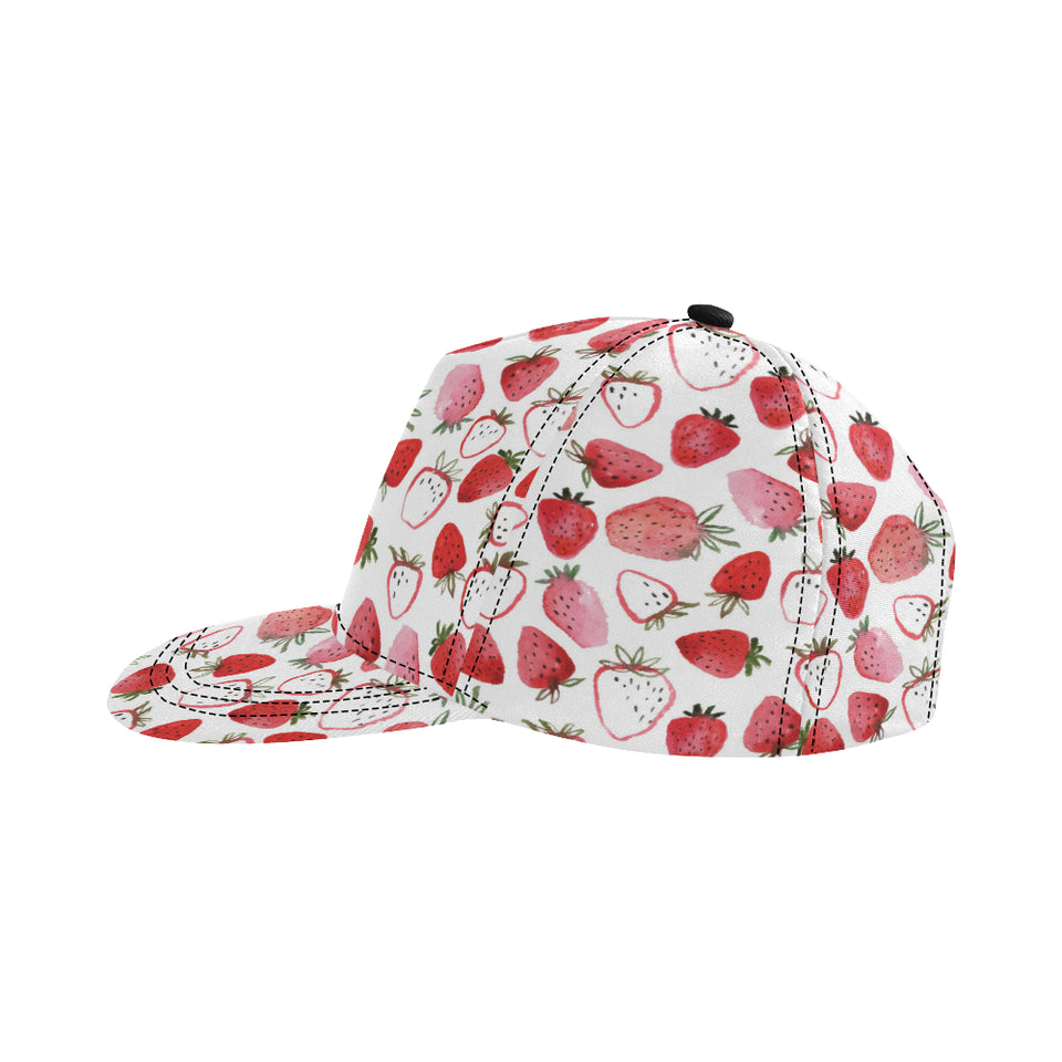 watercolor hand drawn beautiful strawberry pattern All Over Print Snapback Cap