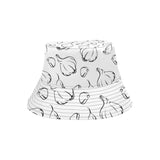 Garlic pattern black white Unisex Bucket Hat