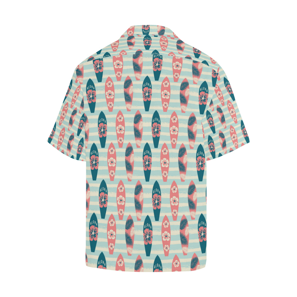 Surfboard Pattern Print Design 02 Men's All Over Print Hawaiian Shirt (Model T58)