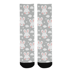 Rabbit cloud Pattern Crew Socks