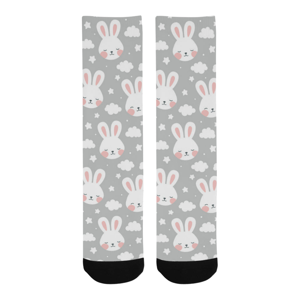Rabbit cloud Pattern Crew Socks
