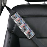 Skate Board Pattern Print Design 04 Car Seat Belt Cover