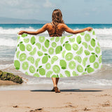 Lime design pattern Beach Towel