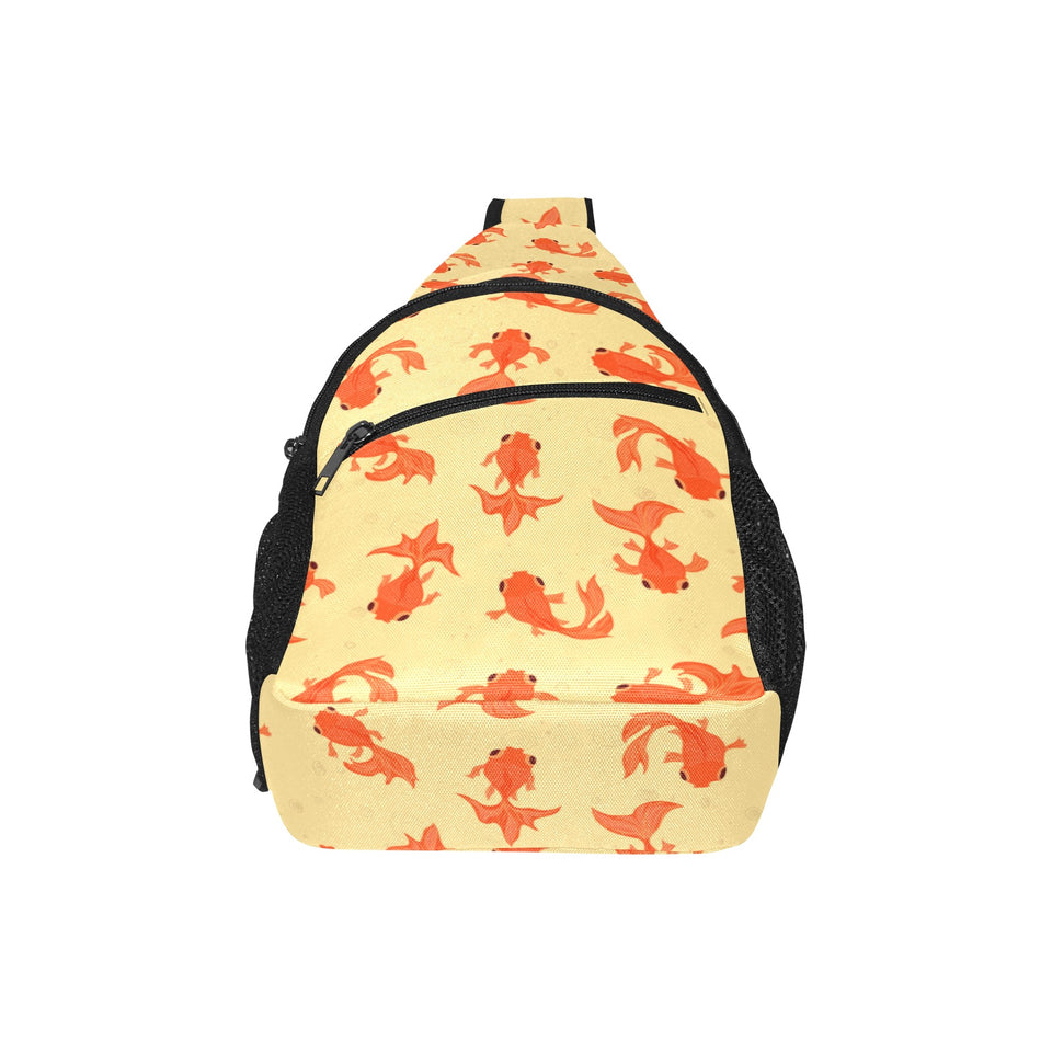 Goldfish Pattern Print Design 02 All Over Print Chest Bag