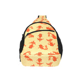 Goldfish Pattern Print Design 02 All Over Print Chest Bag