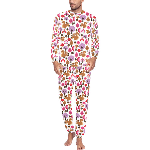 Squirrel Pattern Print Design 02 Men's All Over Print Pajama