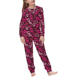 Lips Pattern Print Design 03 Kids' Boys' Girls' All Over Print Pajama Set
