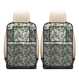 Hummingbird Pattern Print Design 05 Car Seat Back Organizer