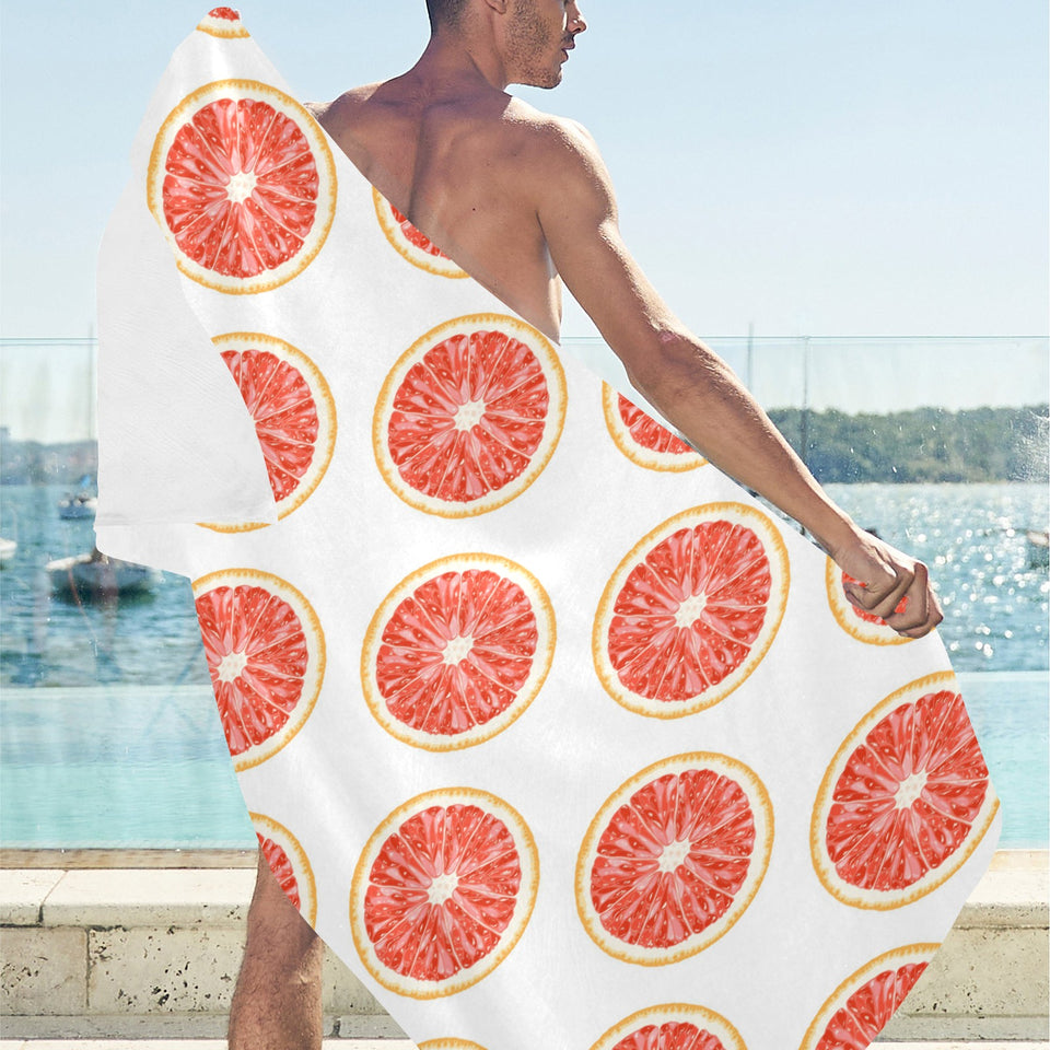 Grapefruit pattern Beach Towel