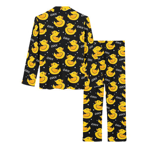 Duck Pattern Print Design 05 Women's Long Pajama Set