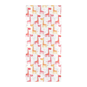 Giraffe Pattern Print Design 03 Beach Towel