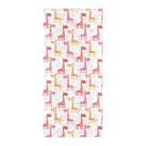 Giraffe Pattern Print Design 03 Beach Towel
