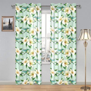 Hummingbird Pattern Print Design 01 Gauze Curtain