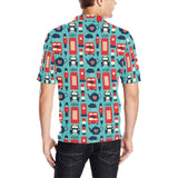 British Pattern Print Design 04 Men's All Over Print Polo Shirt