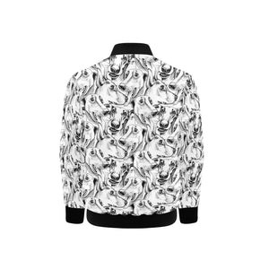 Greyhound Pattern Print Design 01 Kids' Boys' Girls' Bomber Jacket