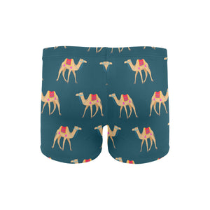 Camel pattern blue blackground Men's Swimming Trunks