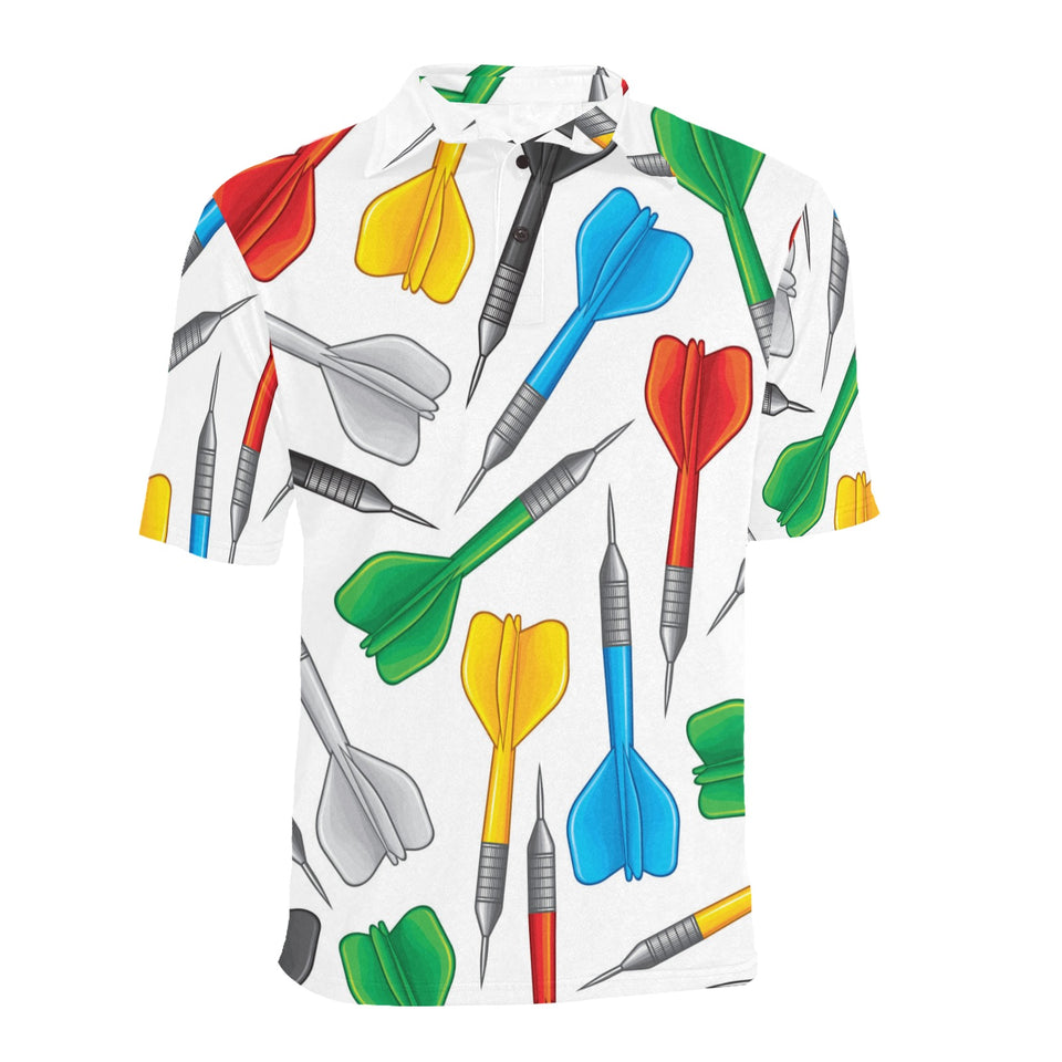Darts Pattern Print Design 03 Men's All Over Print Polo Shirt