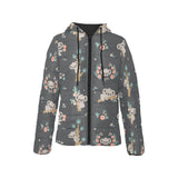 Cute koala pattern Women's Padded Hooded Jacket