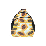Watercolor papaya pattern All Over Print Chest Bag