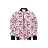 Yorkshire Terrier Pattern Print Design 03 Kids' Boys' Girls' Bomber Jacket