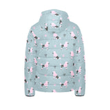 poodle dog pattern Kids' Boys' Girls' Padded Hooded Jacket