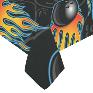 Bowling balls flame pattern Tablecloth