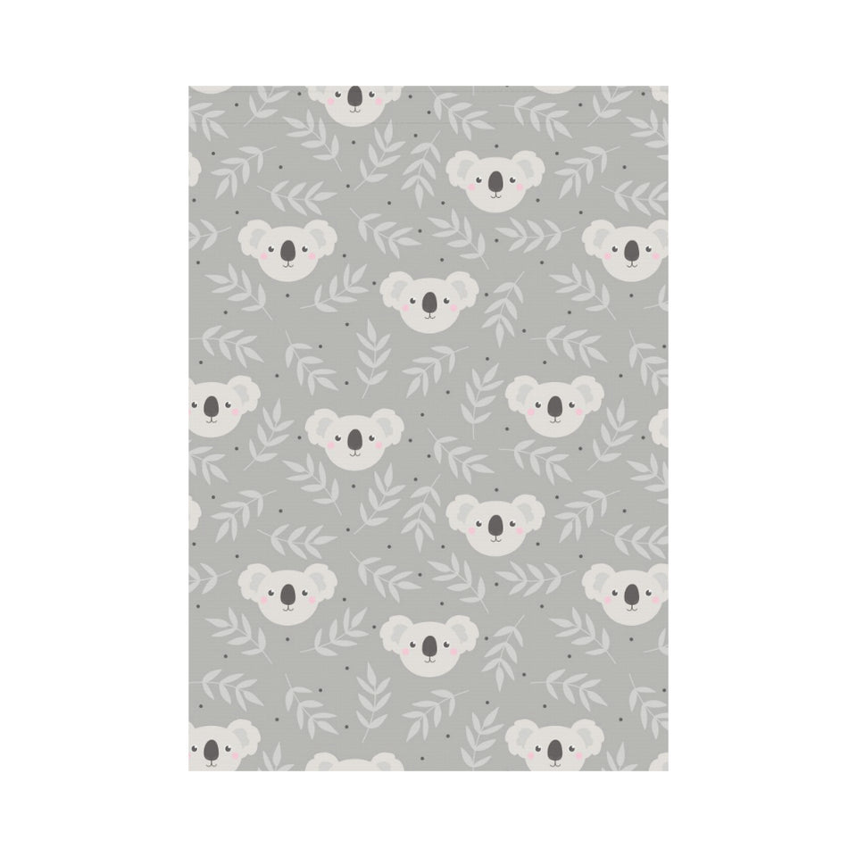 Cute koala leaves pattern House Flag Garden Flag