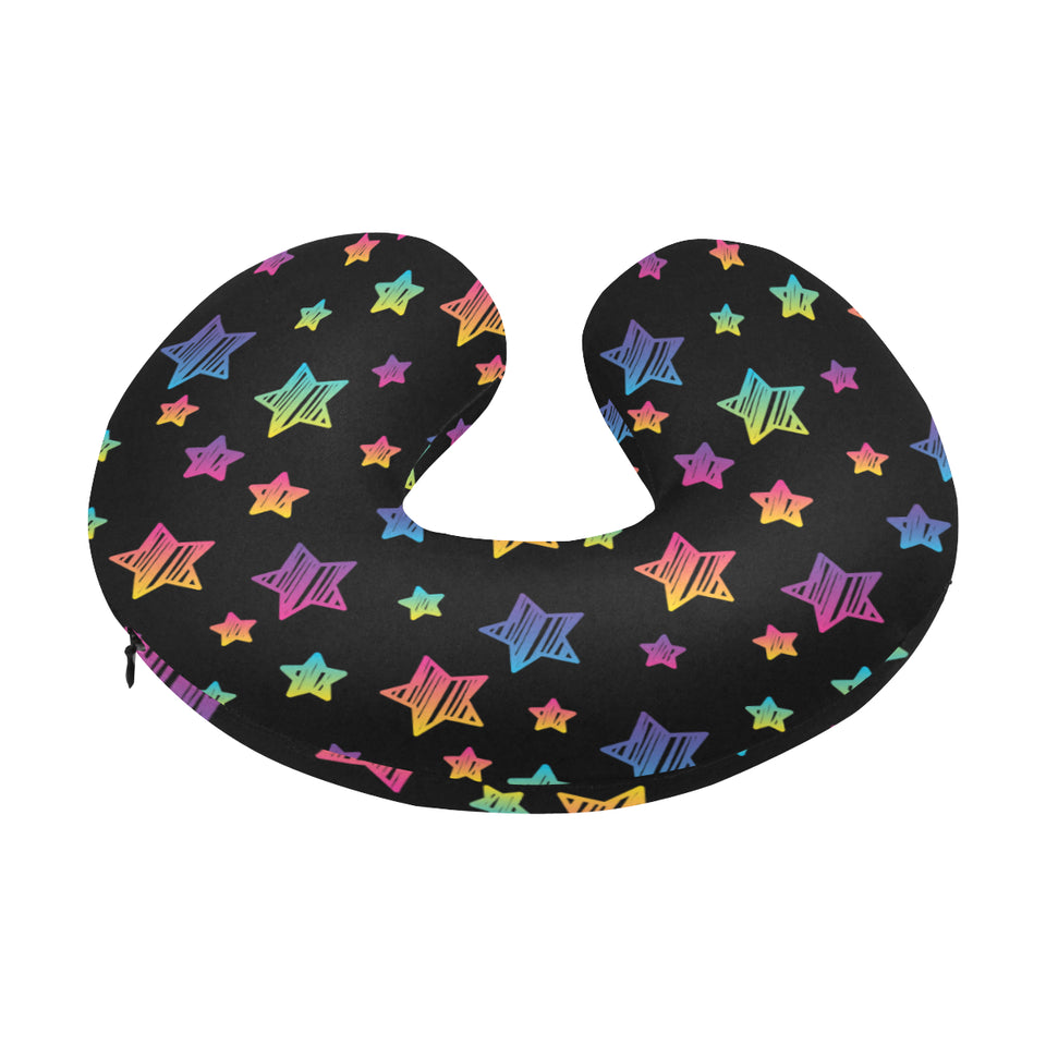 Colorful star pattern U-Shaped Travel Neck Pillow