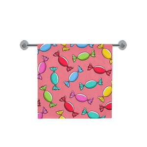 Colorful wrapped candy pattern Bath Towel