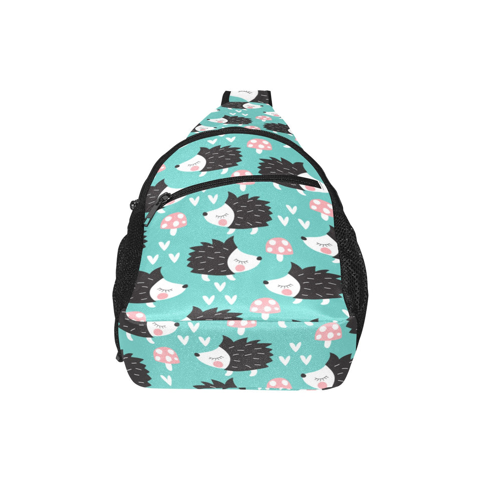 Hedgehog Pattern Print Design 03 All Over Print Chest Bag