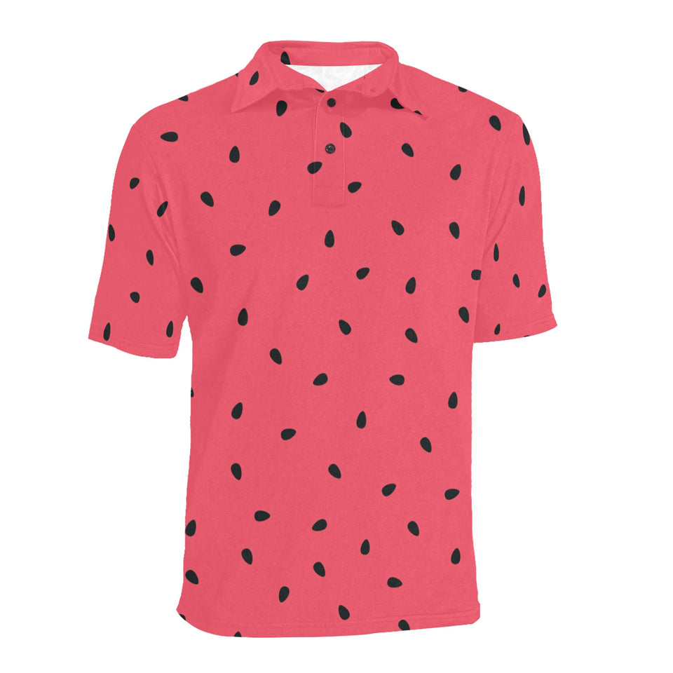 watermelon texture background Men's All Over Print Polo Shirt