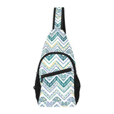 zigzag chevron paint design pattern All Over Print Chest Bag
