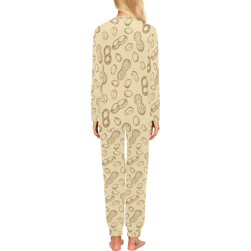 hand drawn peanuts pattern Women's All Over Print Pajama Set