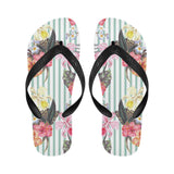 Colorful orchid flower pattern Unisex Flip Flops