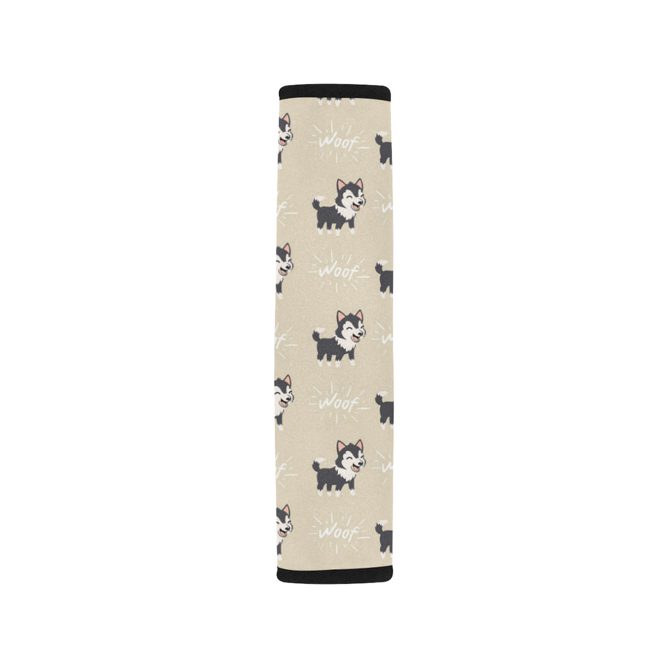Cute Siberian Husky Car Seat Belt Cover