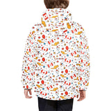Canada Pattern Print Design 03 Kids' Boys' Girls' Padded Hooded Jacket