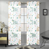 Cute Rhino pattern Gauze Curtain