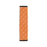 Engine Piston Orange Background Pattern Print Desi Car Seat Belt Cover