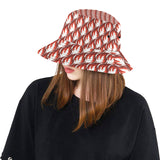 Fire flame symbol design pattern Unisex Bucket Hat