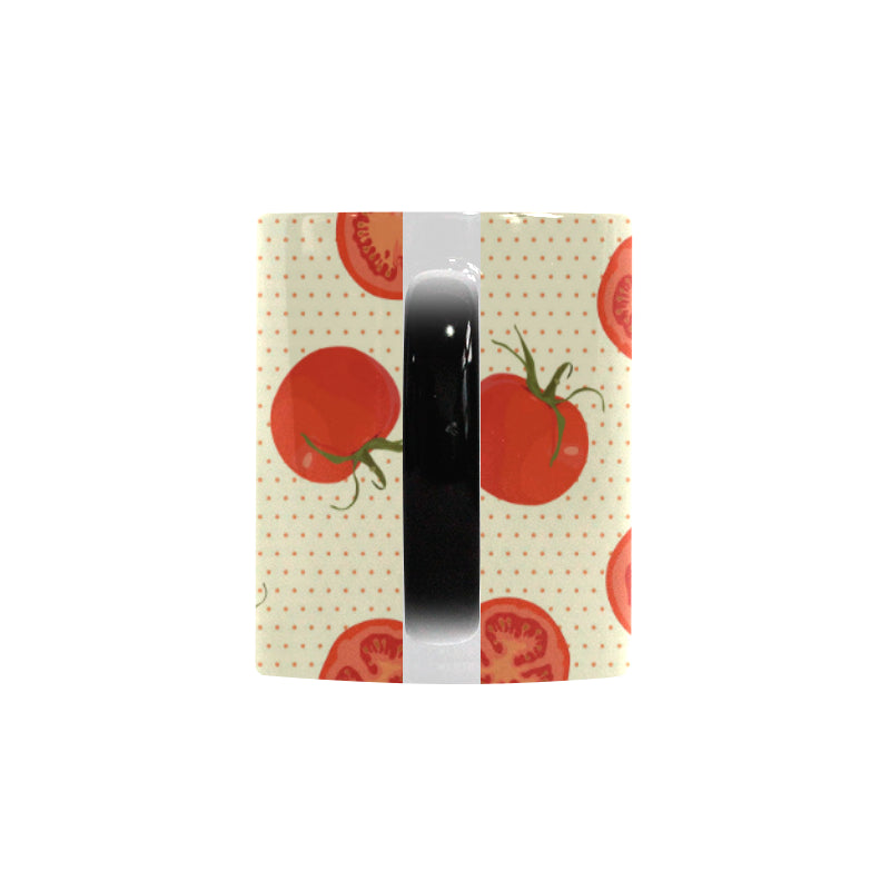 Tomato dot background Morphing Mug Heat Changing Mug