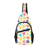 Pigeon Pattern Print Design 01 All Over Print Chest Bag