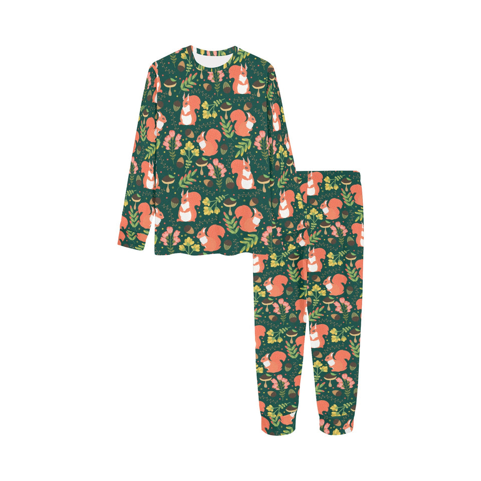 Squirrel Pattern Print Design 03 Kids' Boys' Girls' All Over Print Pajama Set