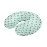 Kangaroo pattern background U-Shaped Travel Neck Pillow
