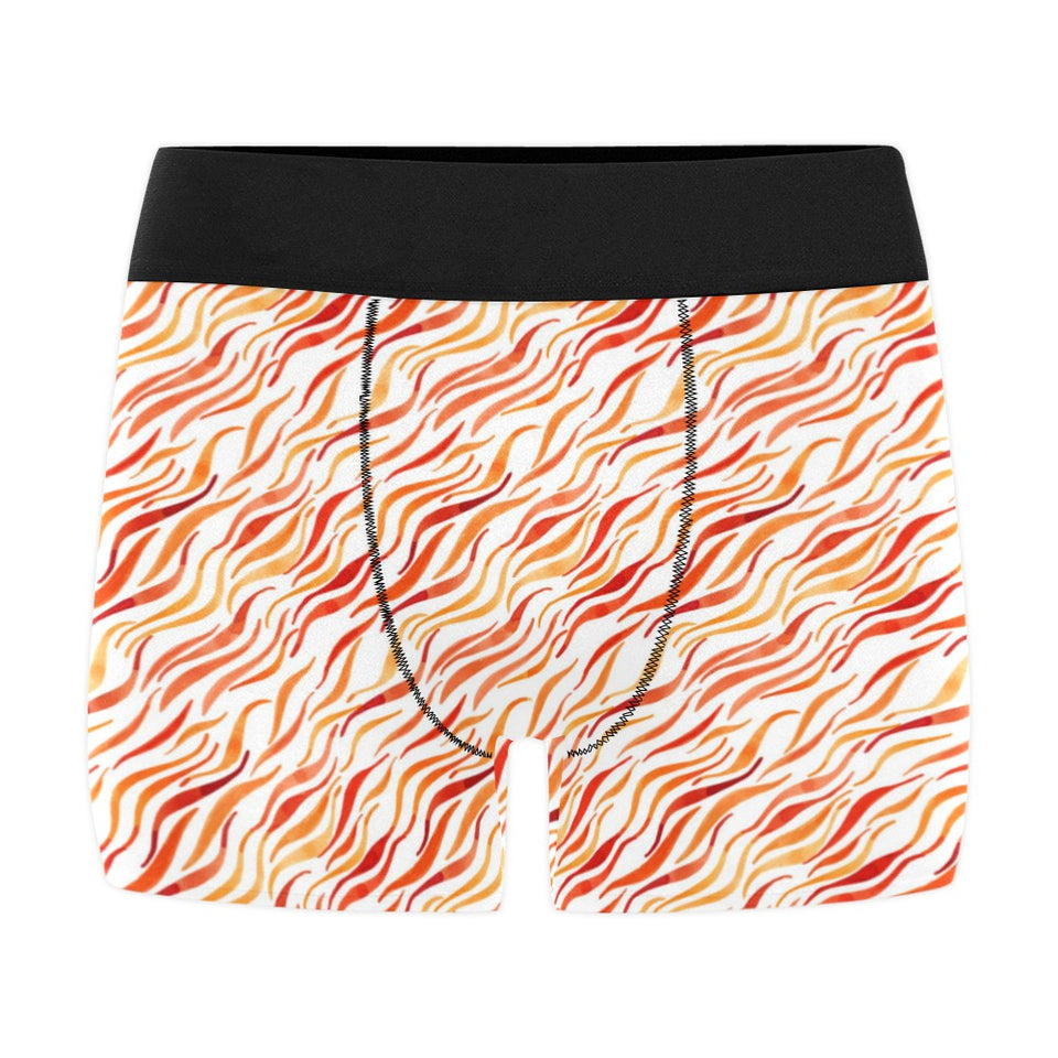 Fire flame watercolor pattern Men's All Over Print Boxer Briefs Men's Underwear